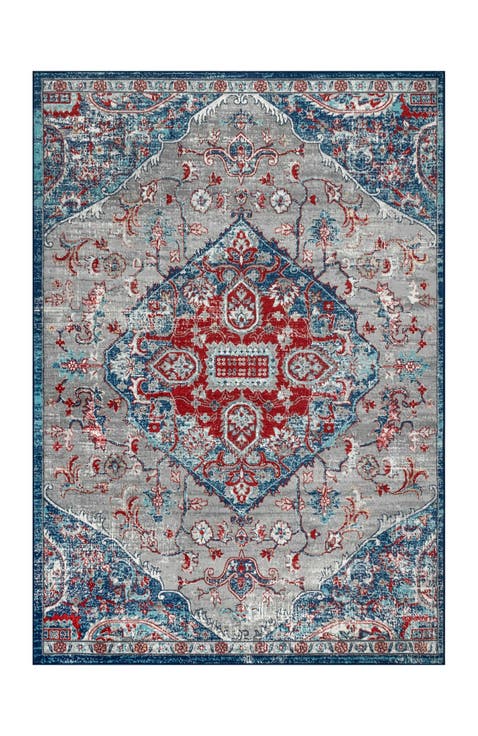 Modern Persian Vintage Medallion Area Rug