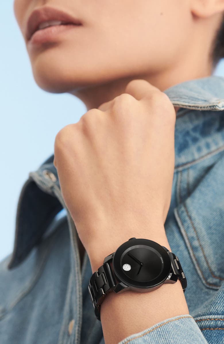 Movado Bold Ceramic Bracelet Watch, 36mm, Alternate, color,