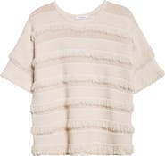 Max Mara Garza Openwork Fringe Sweater