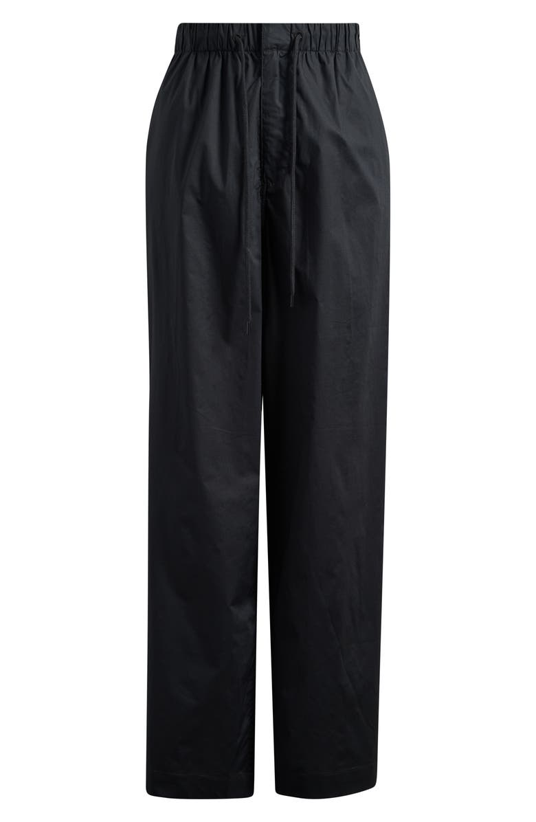 SKIMS Oversize Straight Leg Pants, Alternate, color, Onyx