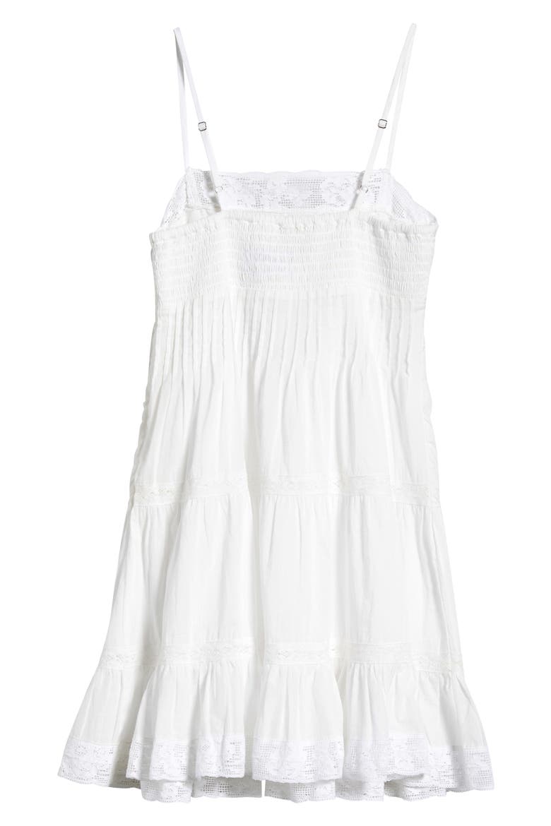 Kids' Zuri Floral Lace Embroidered Tiered Dress, Alternate, color, WHITE