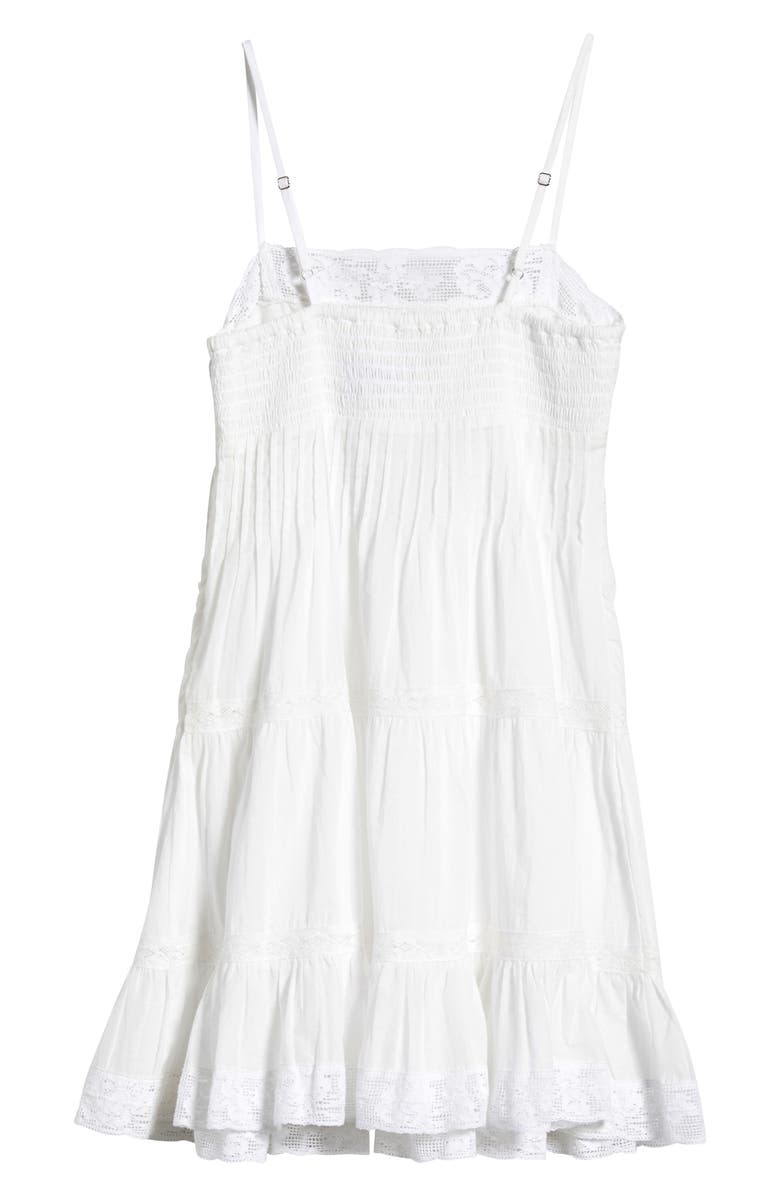 LoveShackFancy Kids' Zuri Floral Lace Embroidered Tiered Dress, Alternate, color, White