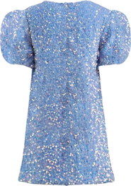 Lola + The Boys Snow Angel Shimmer Dress