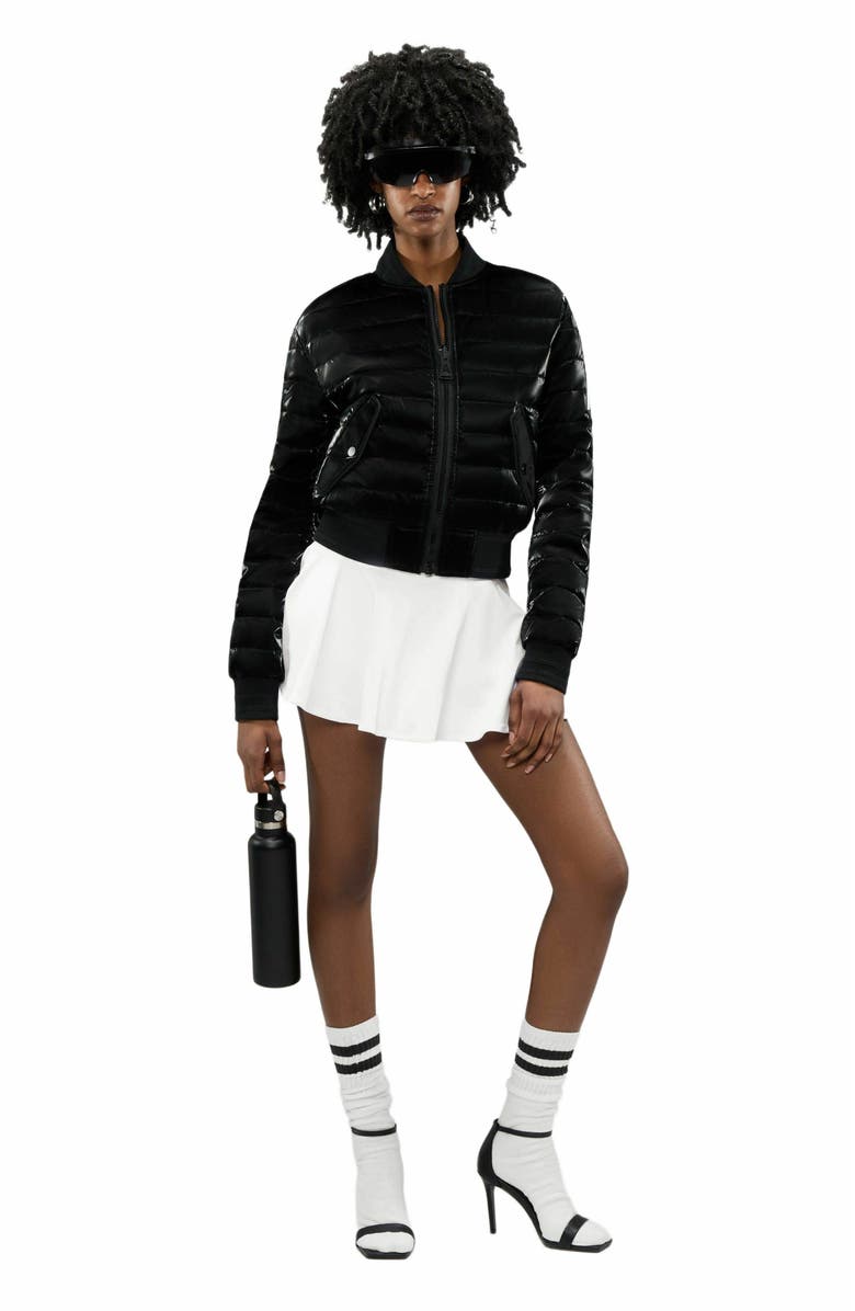 Alpenhaus Women's Cluza Reversable Quilted Bomber Jacket, Alternate, color, Black