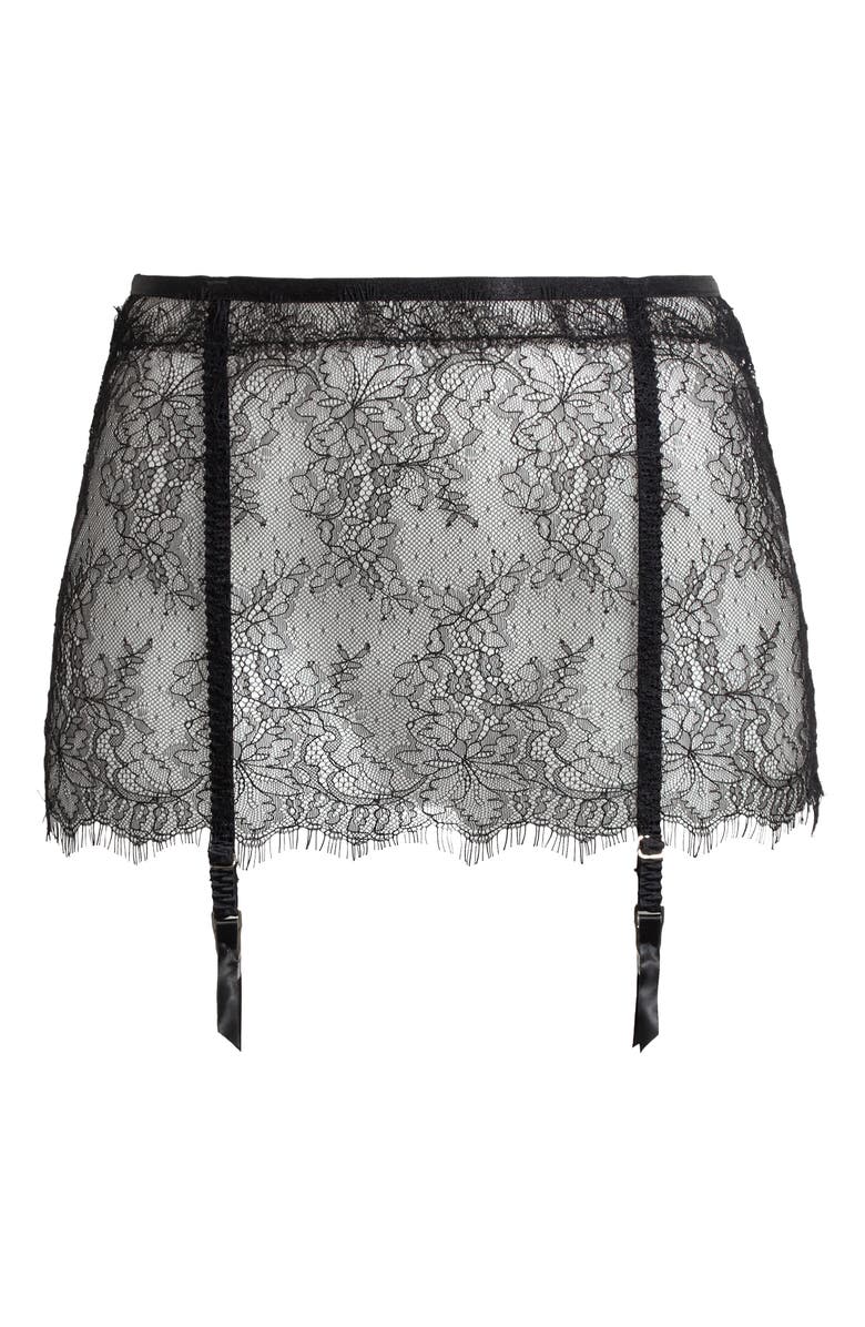 Bluebella Camelia Sheer Lace Garter Skirt, Alternate, color, 