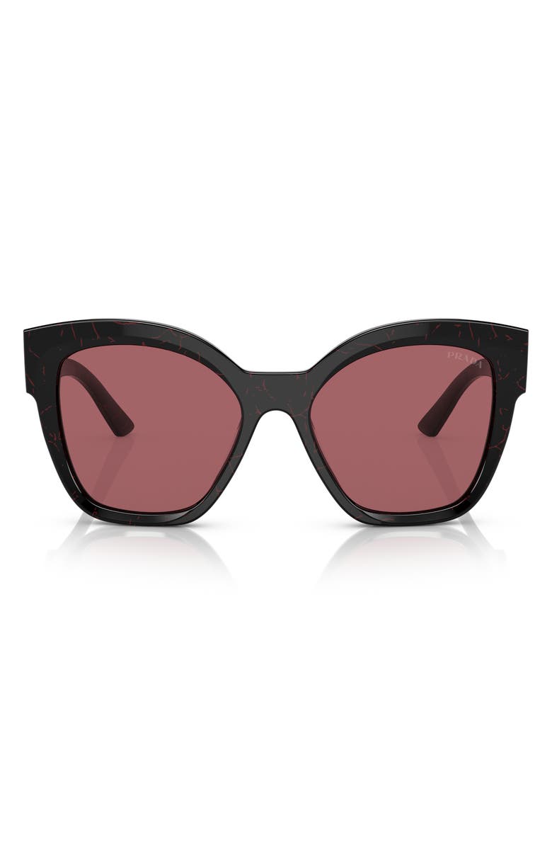 Prada 54mm Square Sunglasses, Main, color, Dark Violet