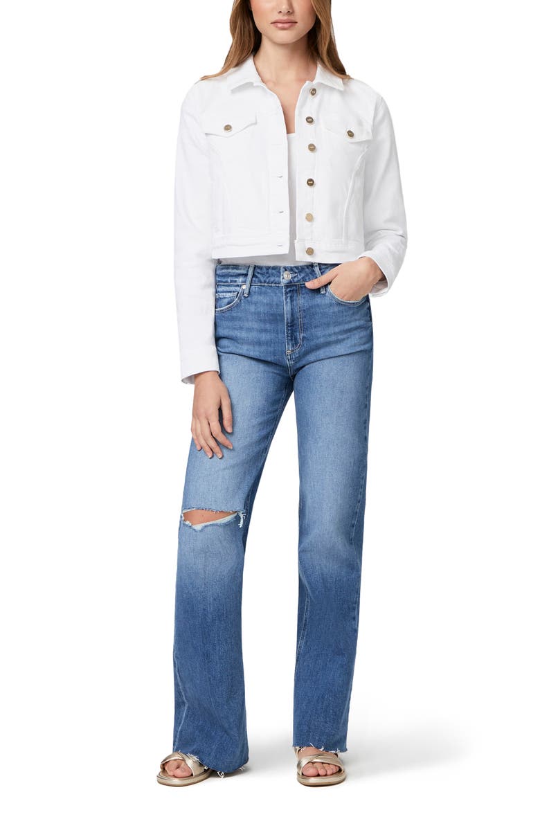 PAIGE Vivienne Crop Denim Jacket, Alternate, color, 