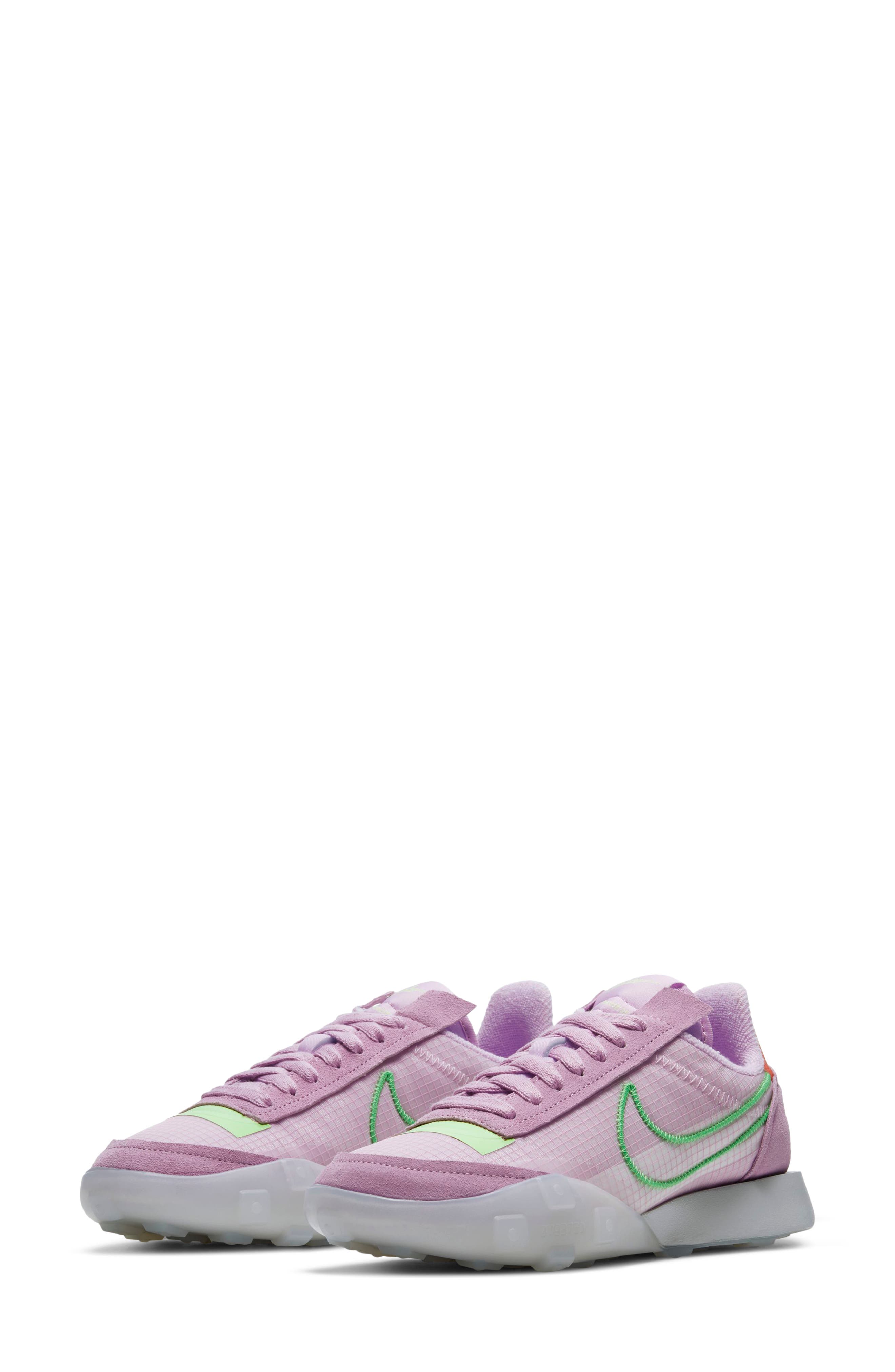 Waffle Racer 2X Sneaker, Main, color, ARCTIC PINK/ GREEN/ GREY FOG