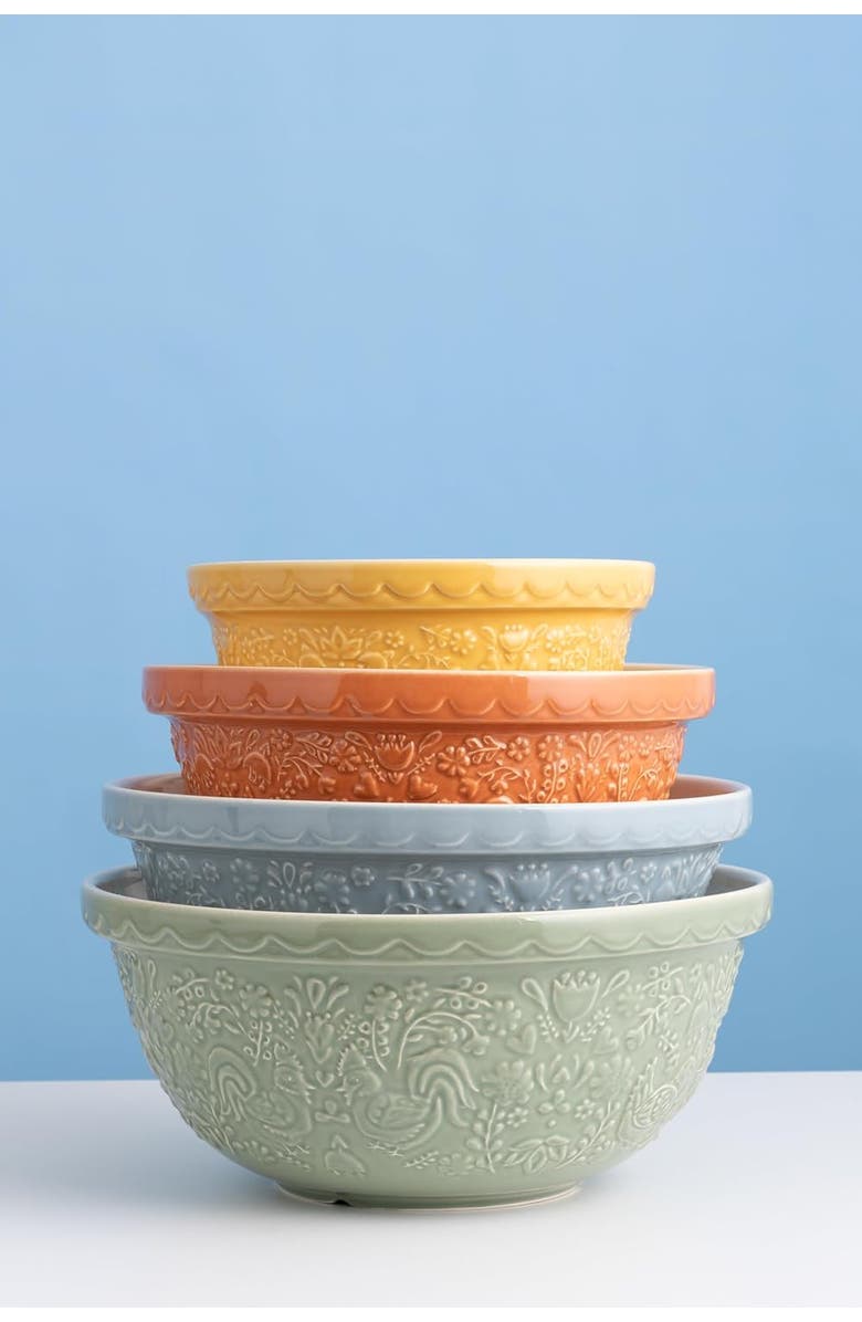 MASON CASH Home to Roost Size 30 Mixing Bowl, 1.15 Quart, Alternate, color, Ochre