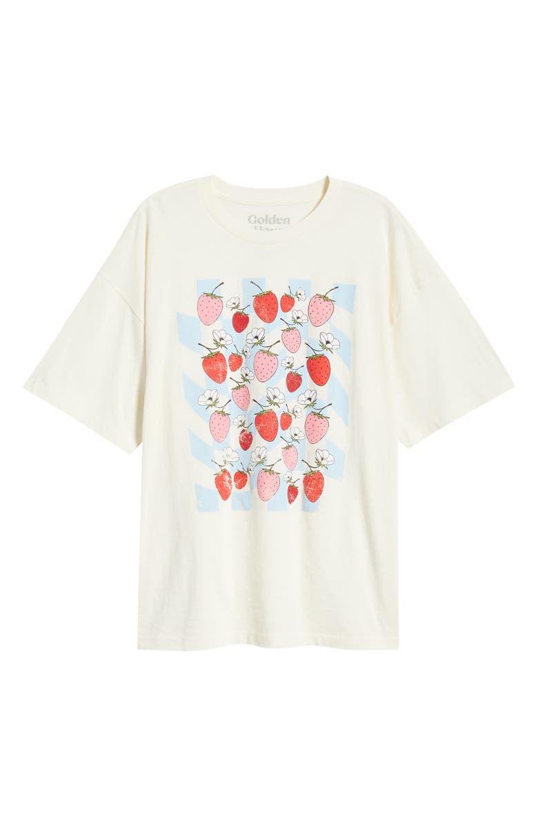 GOLDEN HOUR Strawberry Fields Graphic T-shirt, Alternate, color, Marshmallow
