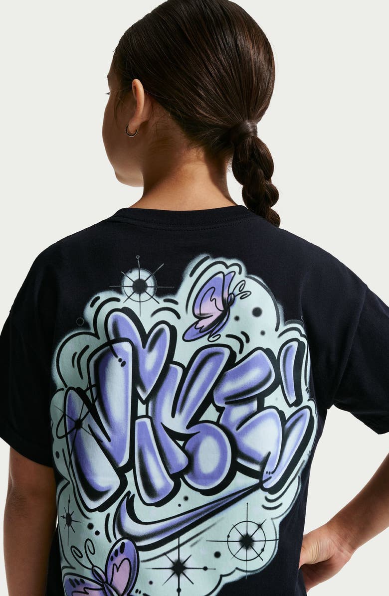 Nike Kids' Airbrush Graphic T-Shirt, Alternate, color, Black