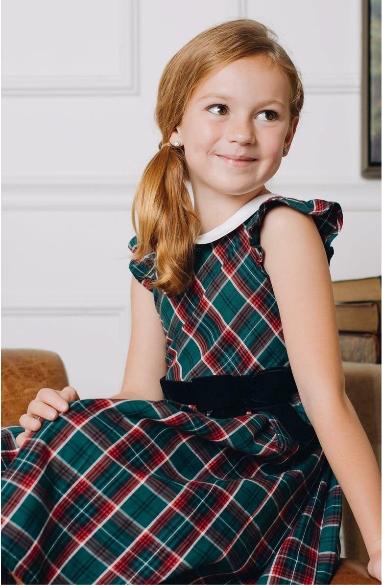 Hope & Henry Girls' Organic Peter Pan Collar Party Dress, Toddler, Alternate, color, 