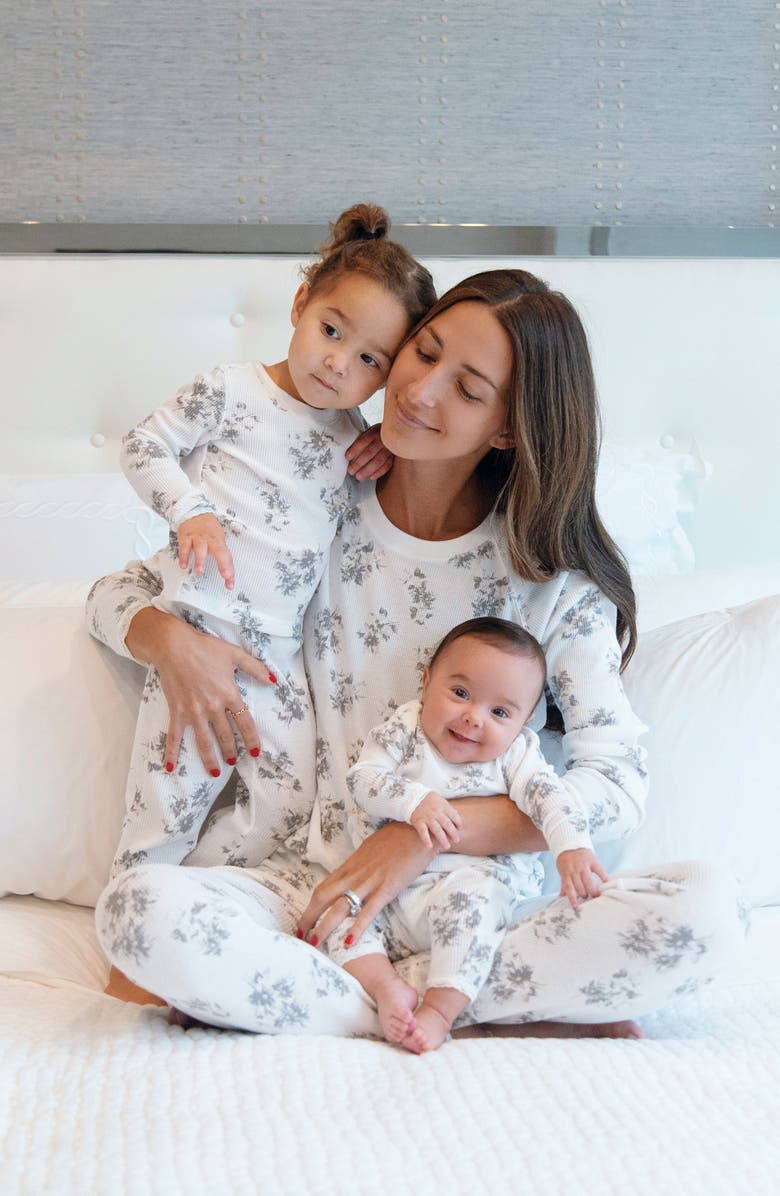 Something Navy Lace Trim Fitted Two-Piece Pajamas, Alternate, color, 