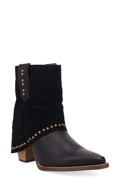 Dingo Off The Cuff Leather Boot In Black