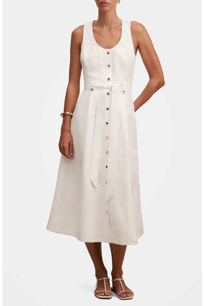 Priscilla Button Down Midi Dress (Women) | Nordstrom