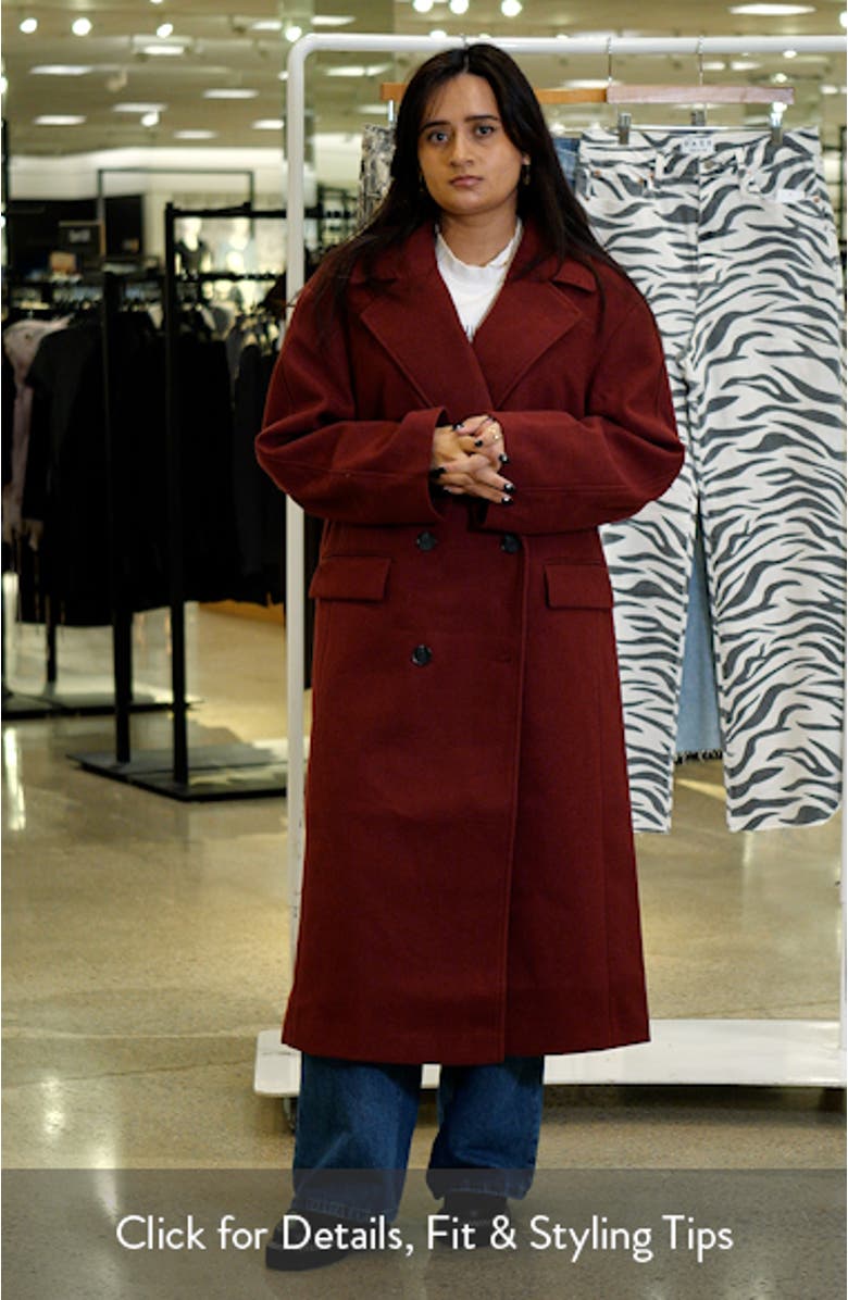 Double Breasted Longline Coat, sales video thumbnail