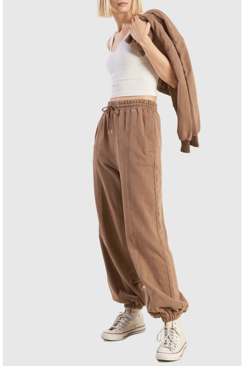 Terry Joggers, Alternate, color, WASHED BRICK