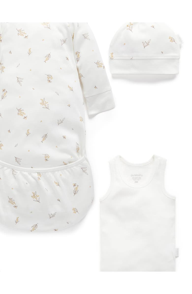 Purebaby Newborn Hospital Gift Pack 6 Piece, Alternate, color, Vanilla Wattle Bee Pack