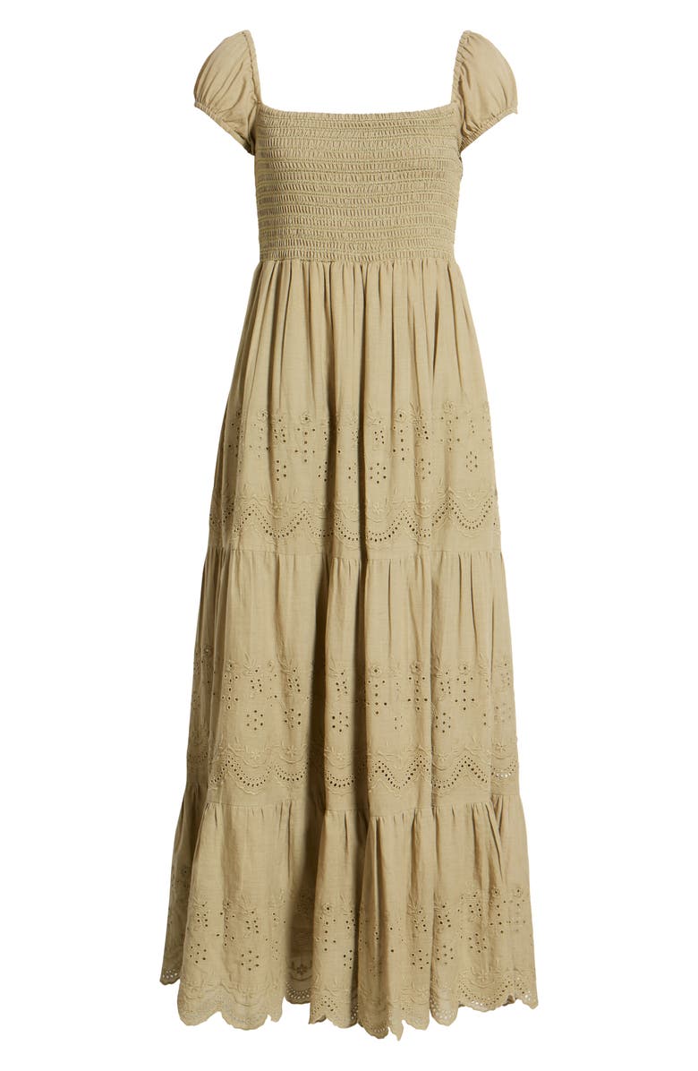 AREA STARS Olivia Tiered Cotton Maxi Dress, Alternate, color, 