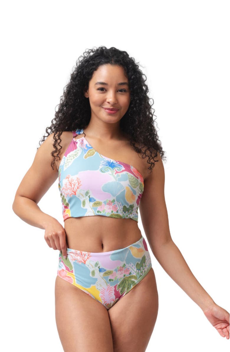 Lime Ricki Swimwear High-Rise Bottom, Main, color, 