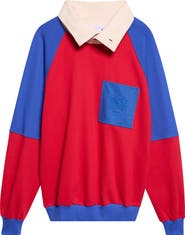 Stella McCartney SMC Crest Panel High Neck Sweatshirt