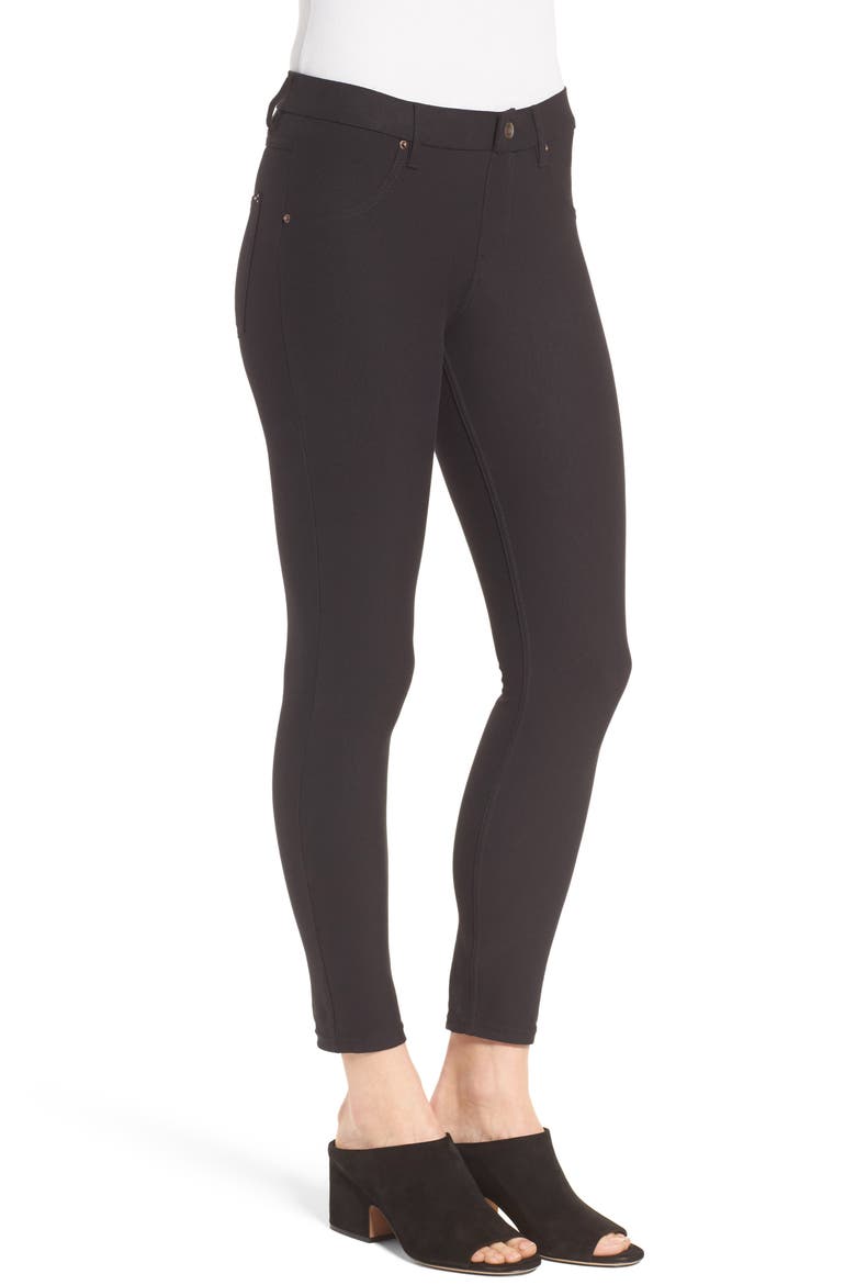 Essential Denim Leggings, Alternate, color, BLACK