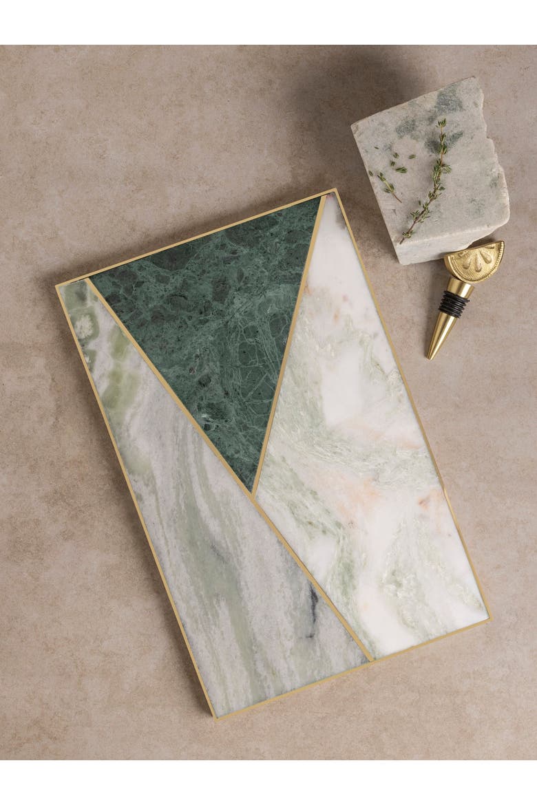 Brno Marble Cheese Board, Main, color, Shades of Green