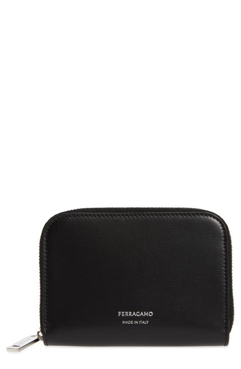 Classic Leather Zip Card Holder
