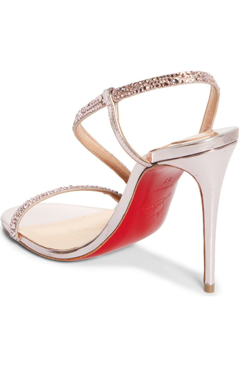 Christian Louboutin Rosalie Crystal Embellished Slingback Sandal, Alternate, color, Vintage Rose