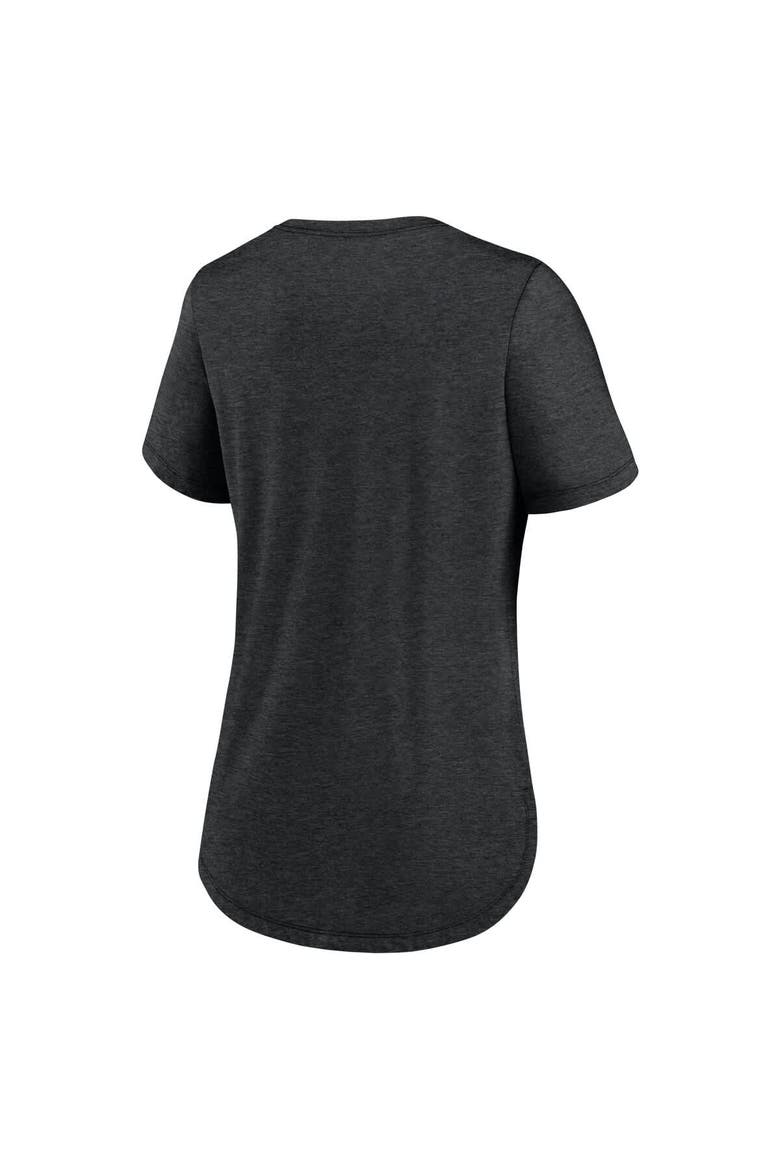 Women's Nike Black Detroit Lions Script Tri-Blend T-Shirt, Alternate, color, Black