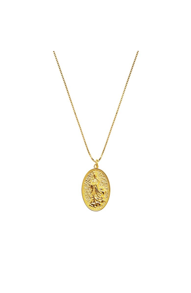 Seven Saints Quan Yin Goddess of Compassion & Mercy Necklace, Alternate, color, White