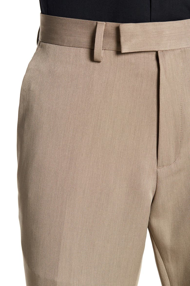 Heather Slim Fit Dress Pant, Alternate, color, OATMEAL