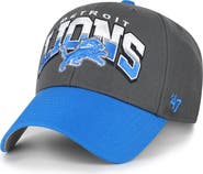 '47 Men's '47 Charcoal Detroit Lions Split Block MVP Adjustable Hat