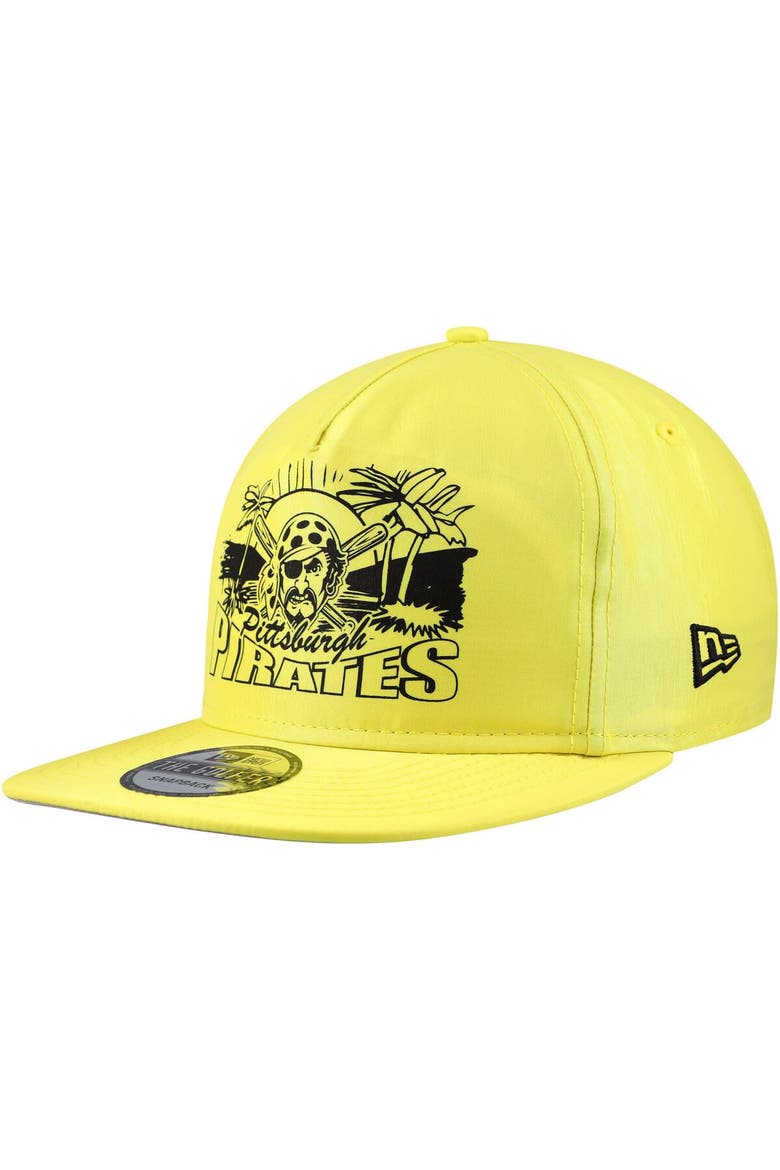 Men's New Era Yellow Pittsburgh Pirates Neon Golfer Snapback Hat, Main, color, Yellow