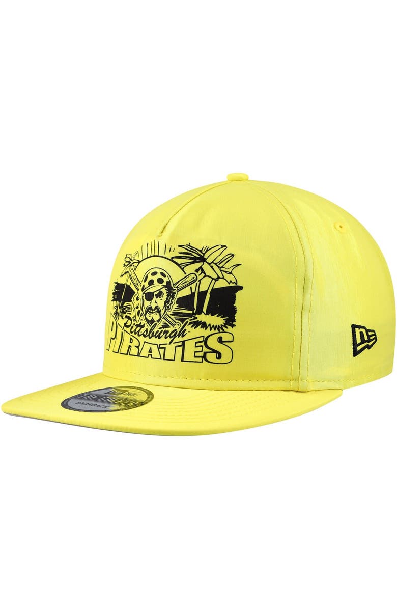 New Era Men's New Era Yellow Pittsburgh Pirates Neon Golfer Snapback Hat, Main, color, Yellow