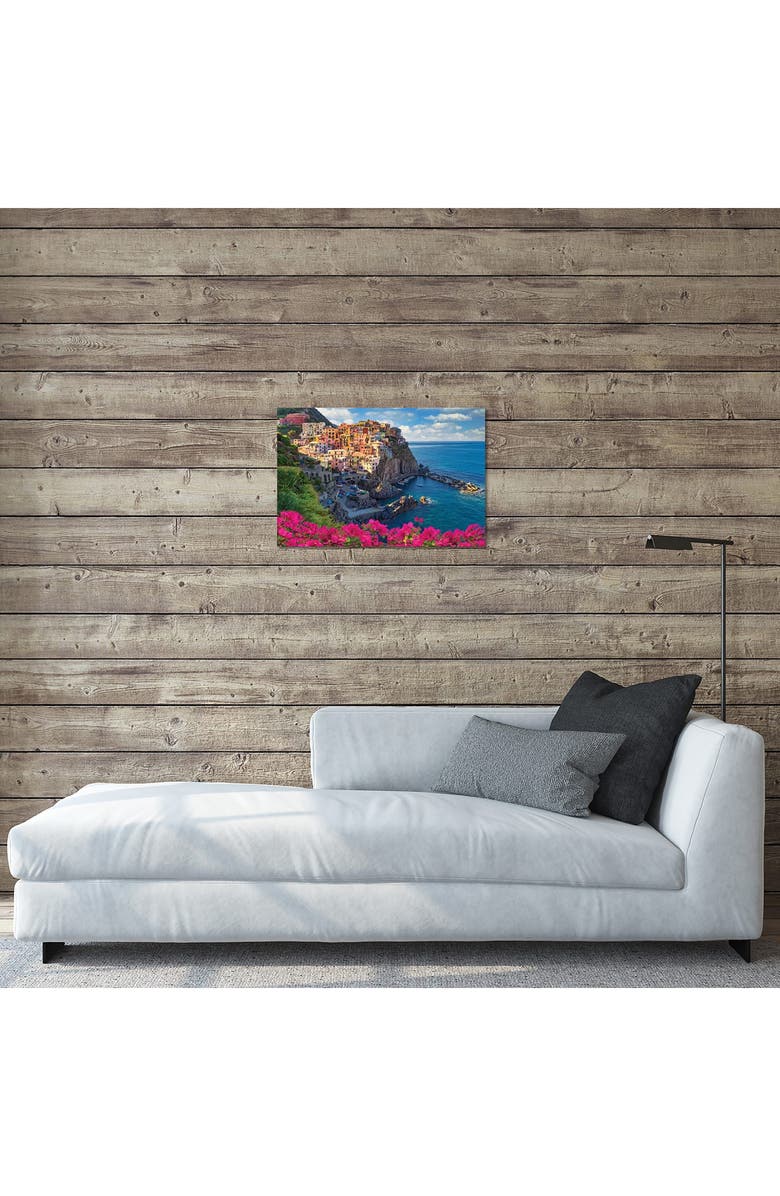 iCanvas 'Bougainvillea in Manarola Cinque Terre Italy' by Susanne Kremer Canvas Artwork, Alternate, color, Seaside Village