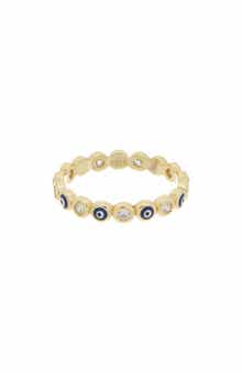 Evil Eye CZ Ring