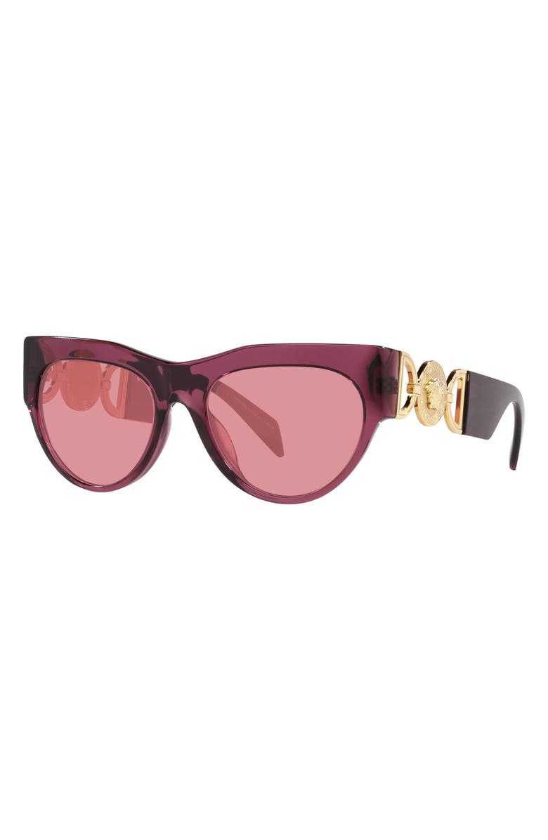 Versace 56mm Cat Eye Sunglasses, Alternate, color, Pink