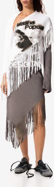 Desigual x Masha Popova Long Sleeve Asymmetric Dress