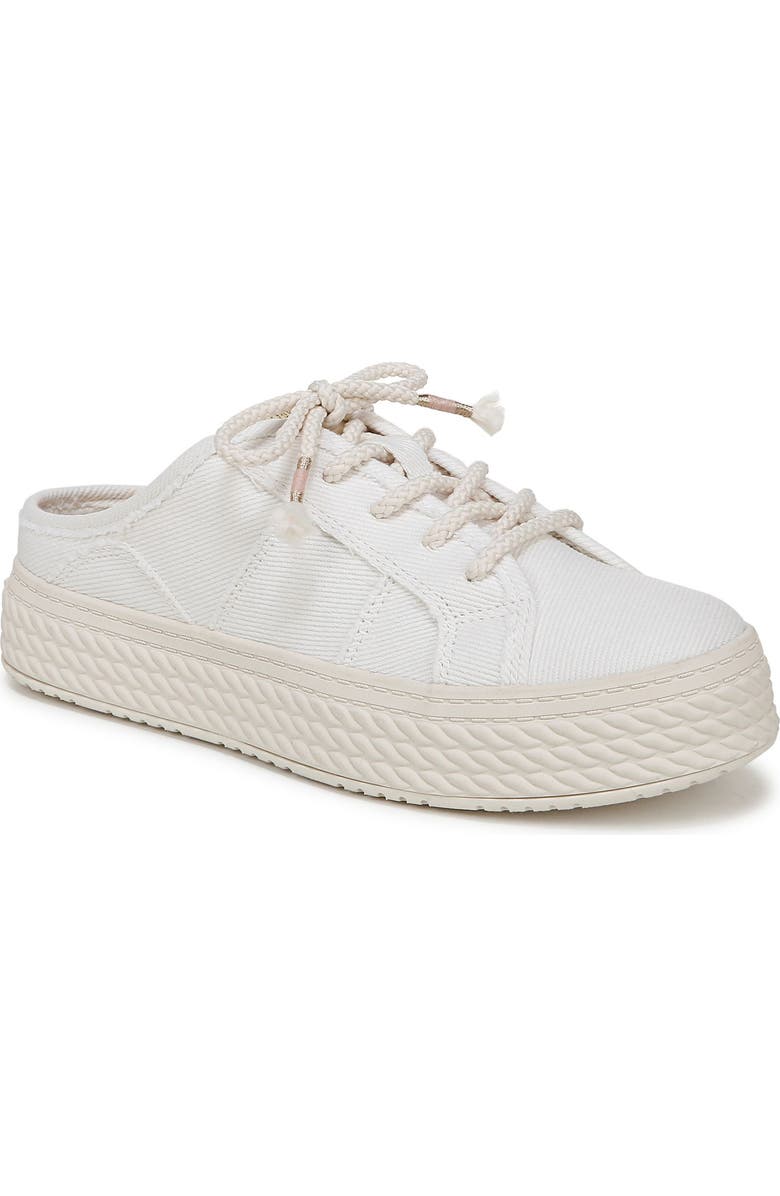 Blowfish Malibu Super Slide Platform Sneaker, Main, color, White Twill Fabric