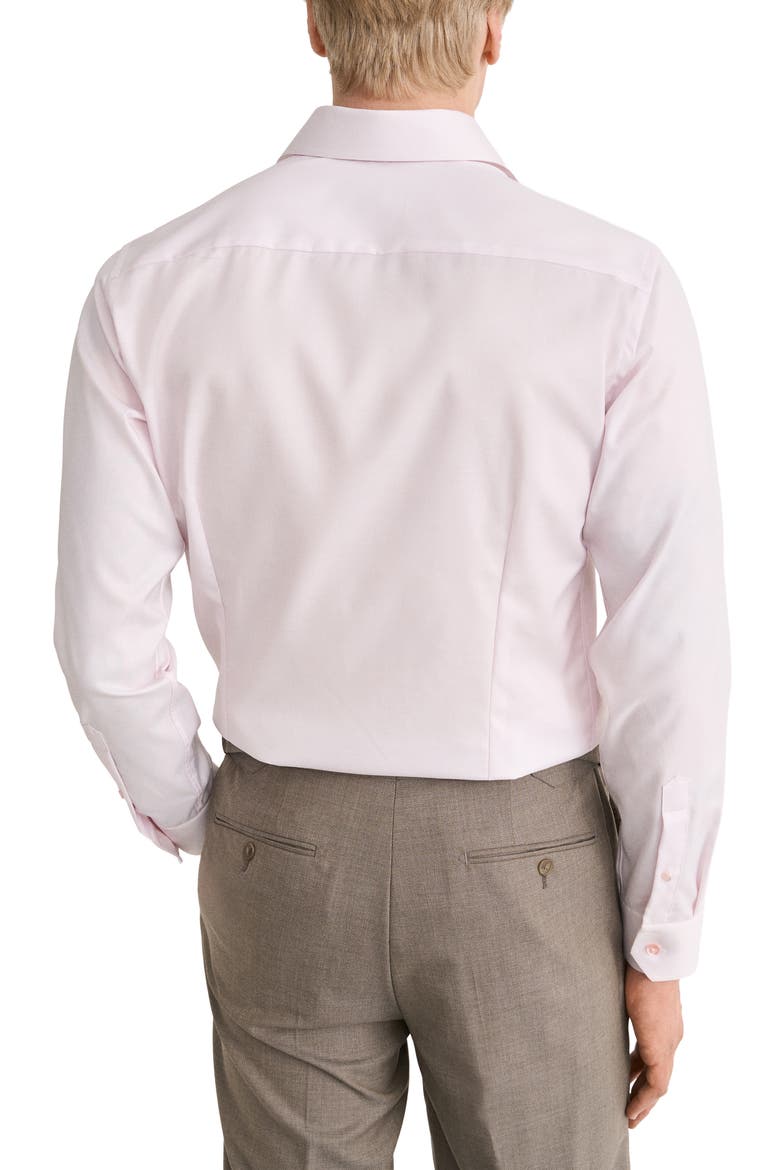 Slim Fit Textured Dress Shirt, Alternate, color, MEDIUM PINK