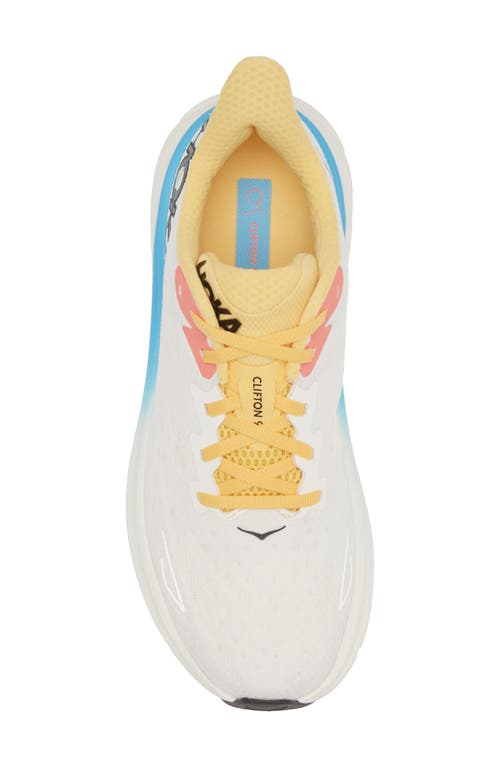 Hoka Clifton 9 Running Shoe In White