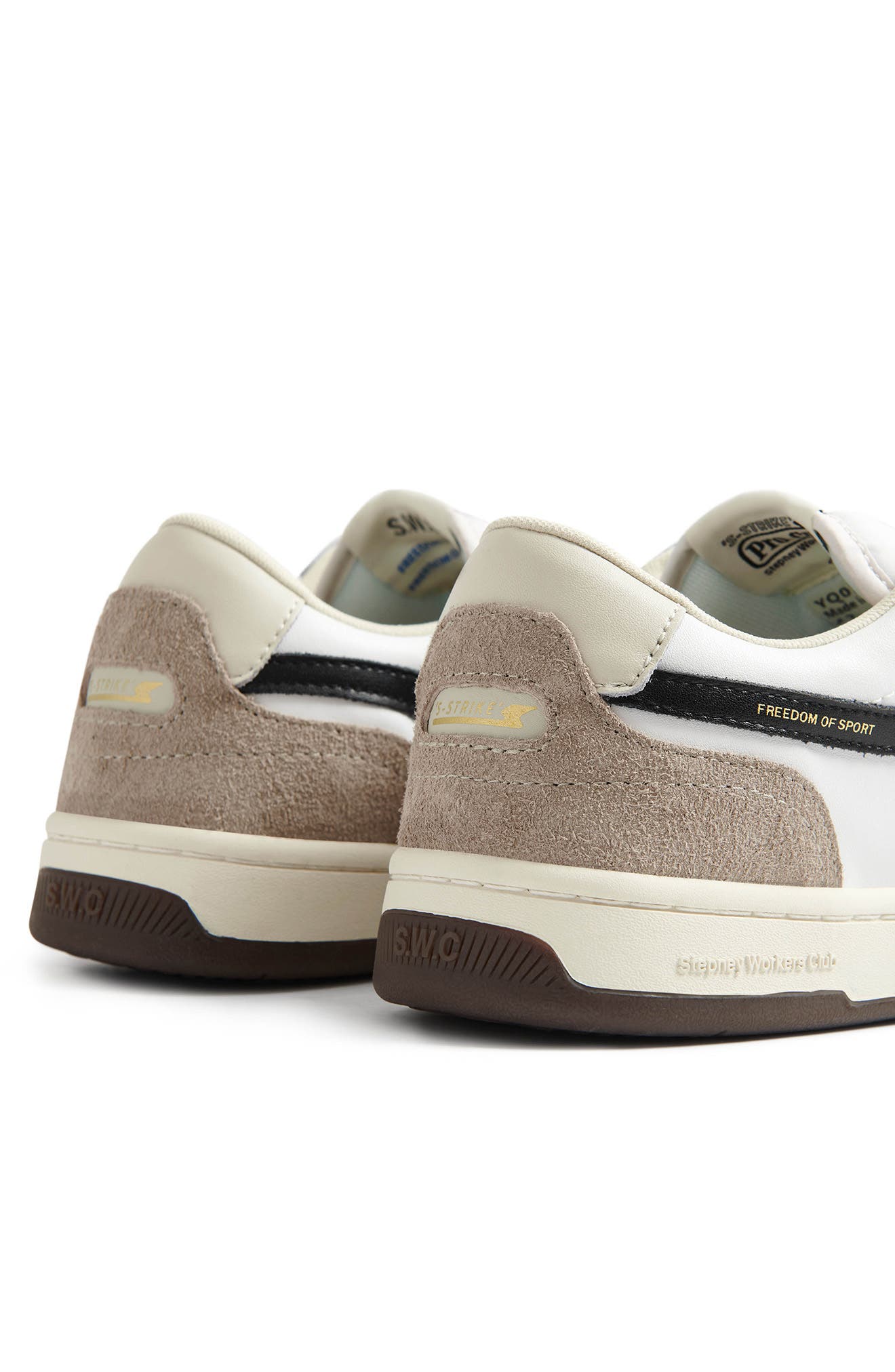 STEPNEY WORKERS CLUB Pro Cup S-Strike 01 Suede Sneaker, Alternate, color, Winter White