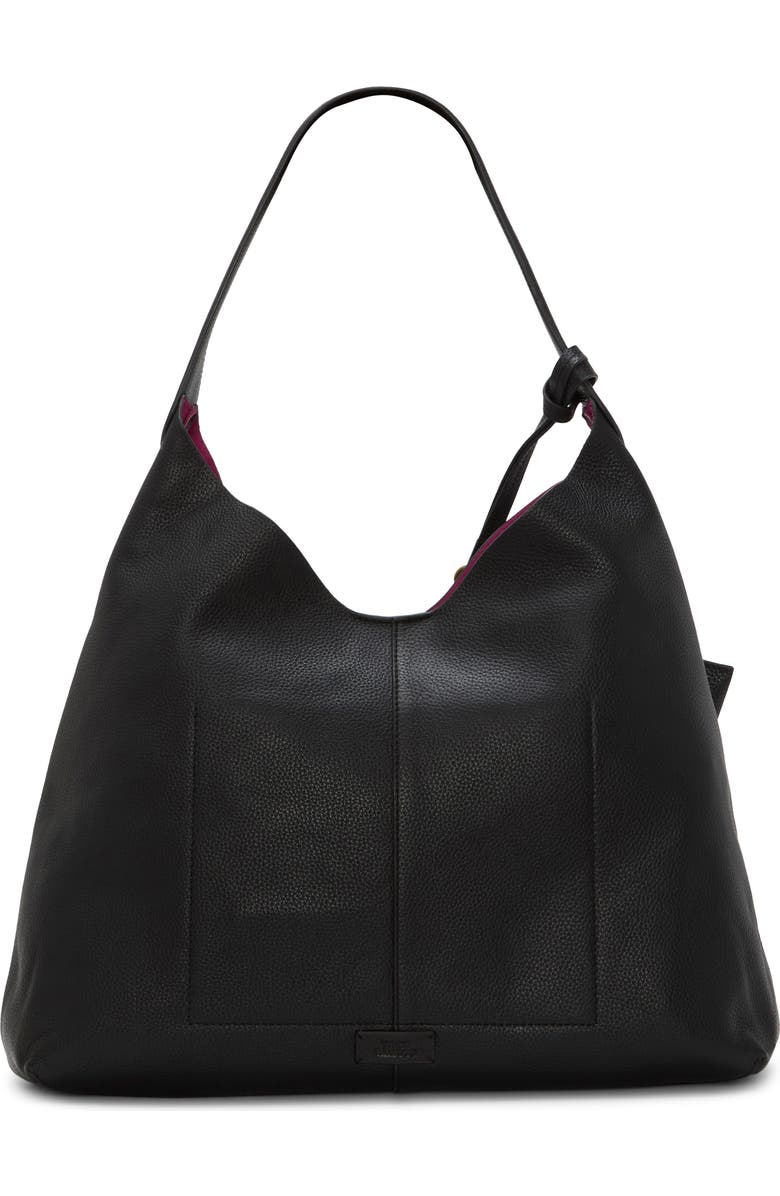 Vince Camuto Jenna Pebble Leather Hobo Bag, Alternate, color, Oxford