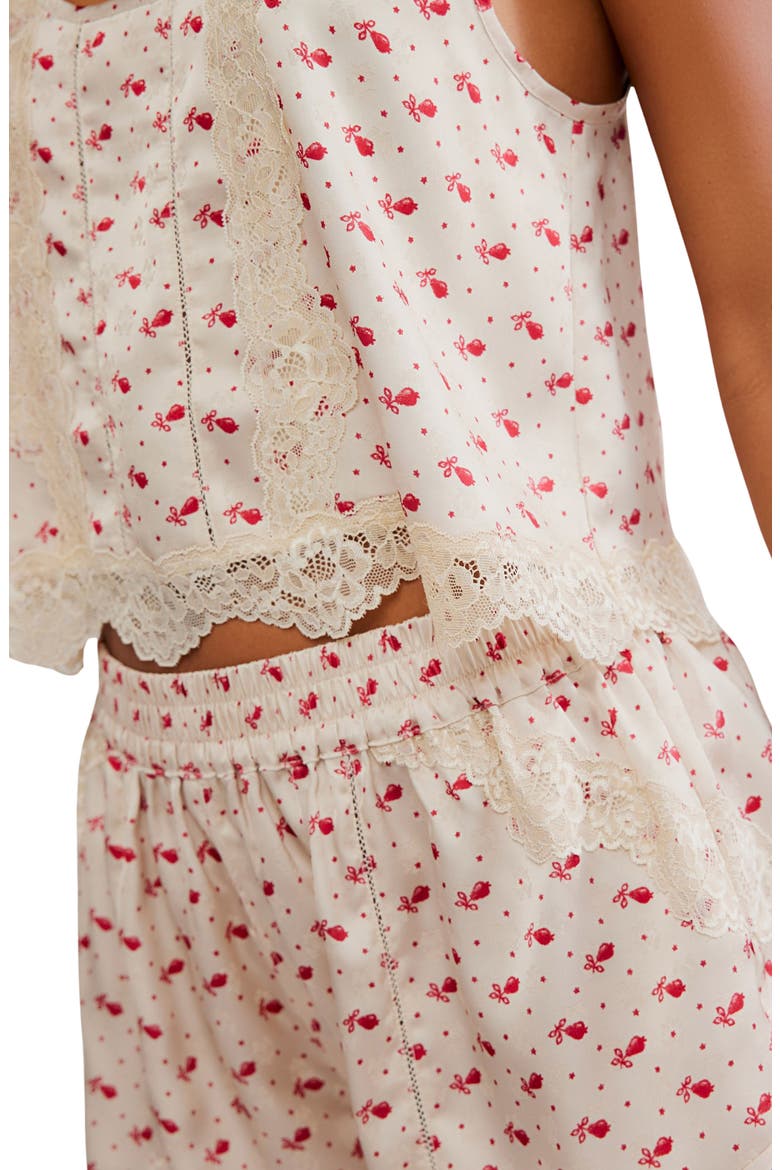 Midnight Muse Satin Pajamas, Alternate, color, SAND COMBO