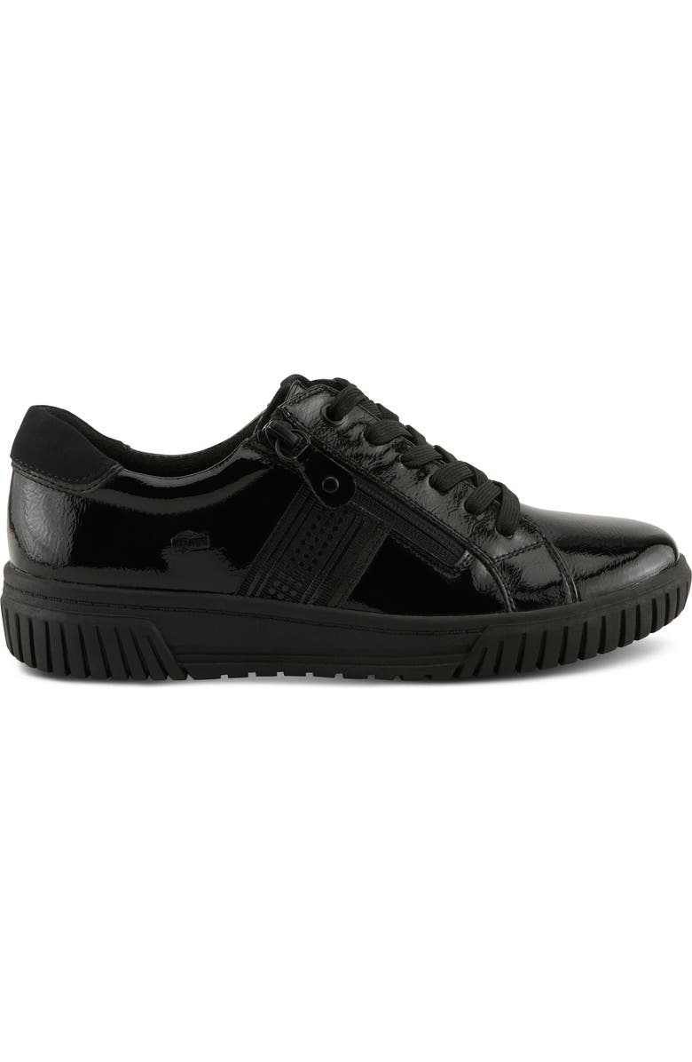 Spring Step Jamia Water Resistant Sneaker, Alternate, color, Black Patent