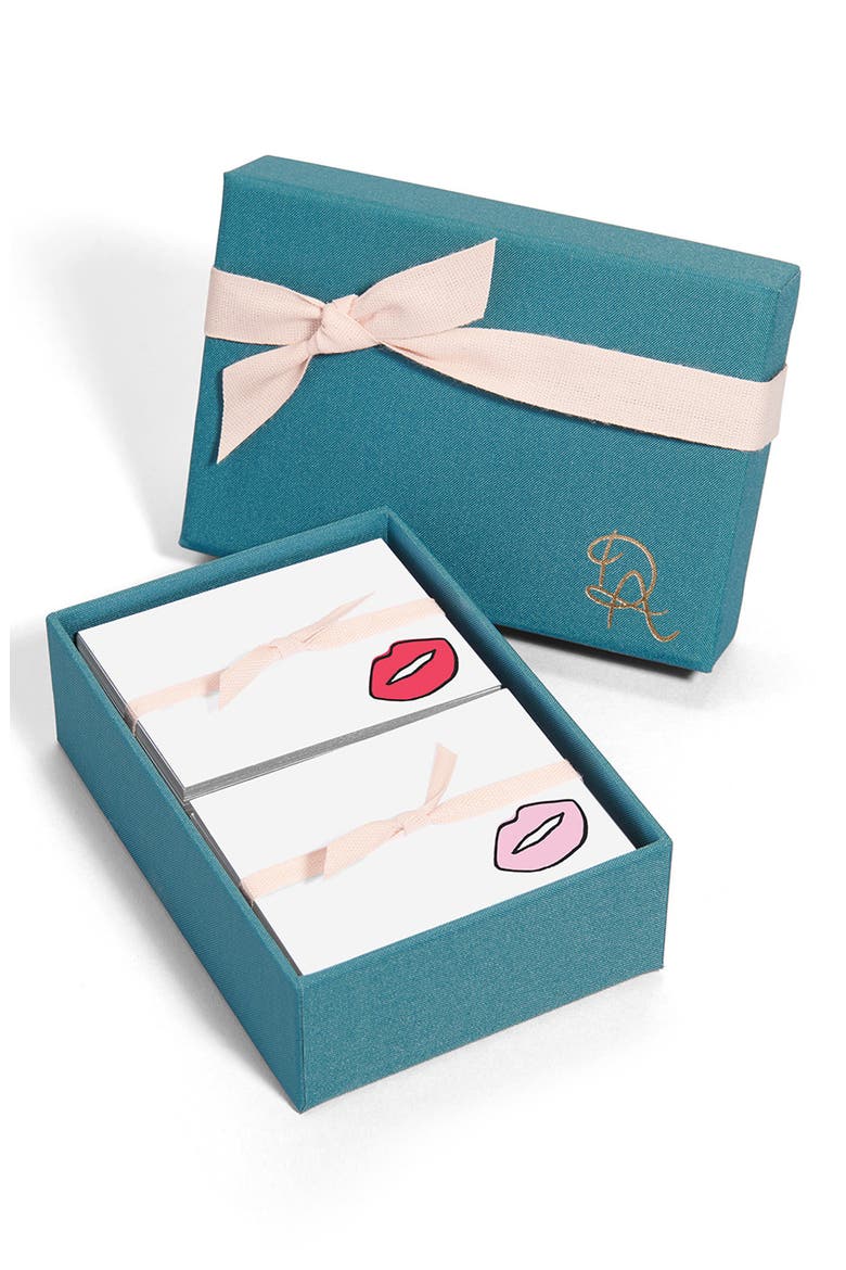 Kiss & Tell Place Card Set, Alternate, color, KISS AND TELL