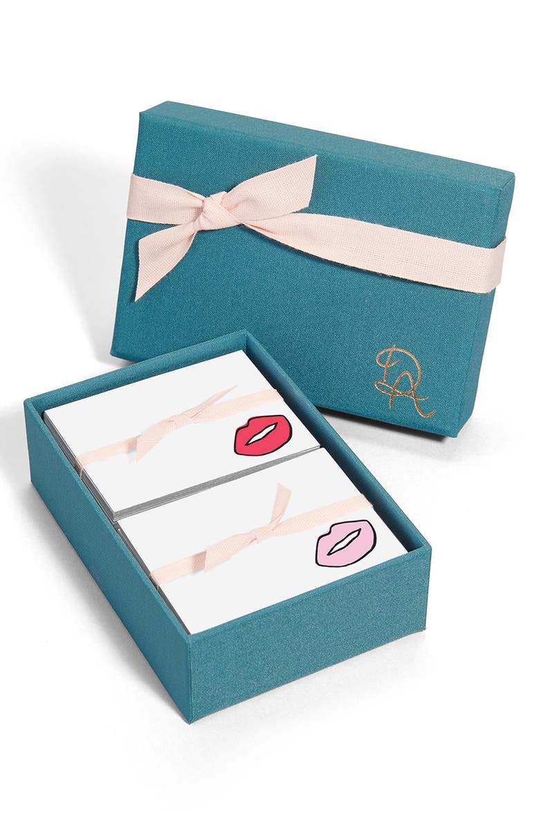Dear Annabelle Kiss & Tell Place Card Set, Alternate, color, Kiss And Tell