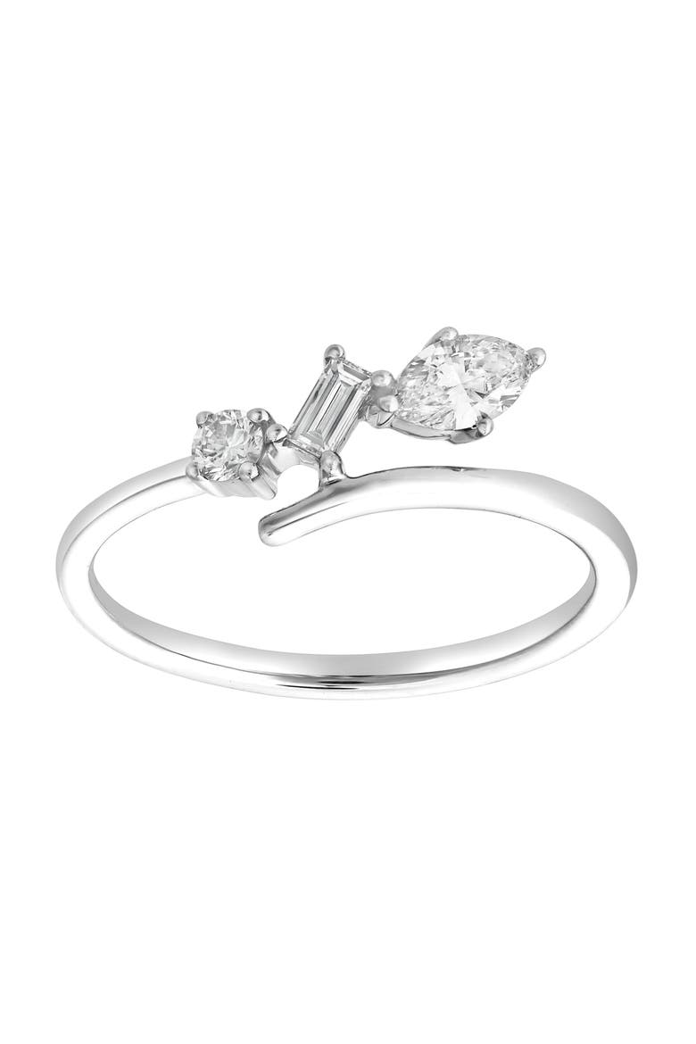 Larys 14K Gold Lab Grown Diamond Ring - 0.35 Ct, Main, color, 14K White Gold
