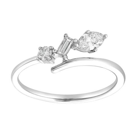 Larys 14K Gold Lab Grown Diamond Ring - 0.35 Ct